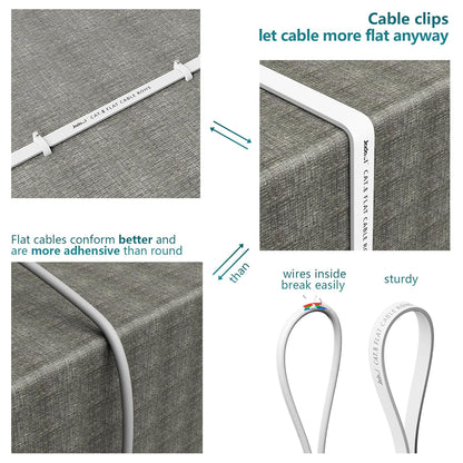 Cat 8 Ethernet Cable 25 Ft, 40Gbps 2000Mhz Flat RJ45 S/FTP LAN Patch Cable, High-Speed Cat8 Network Cable for Router, Modem, Switch, Gaming Consoles, PC, Home Network & Streaming Devices, White