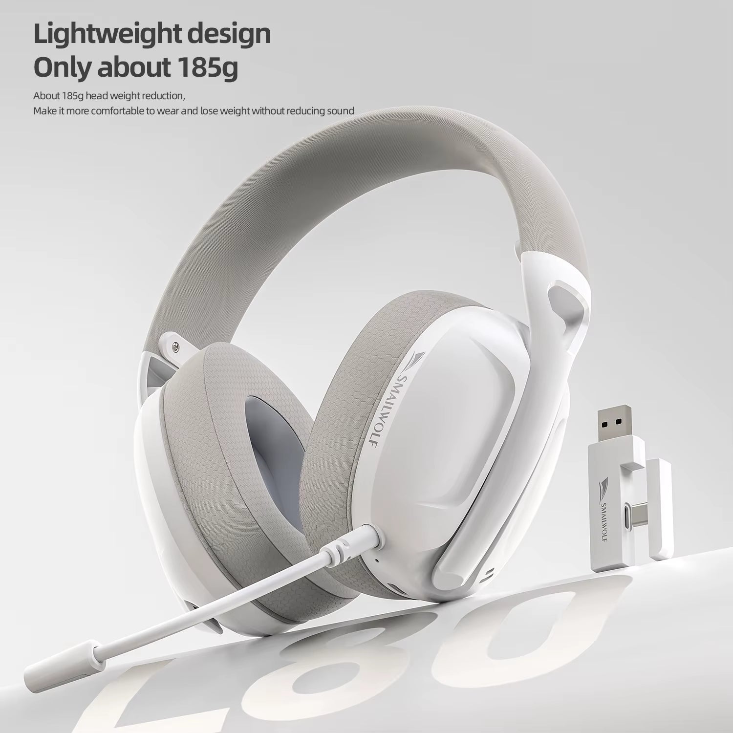 L80 Bluetooth Wireless Wired Three-Mode Gaming Headset Laptop Home Lightweight Headset with Microphone
