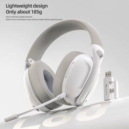 L80 Bluetooth Wireless Wired Three-Mode Gaming Headset Laptop Home Lightweight Headset with Microphone